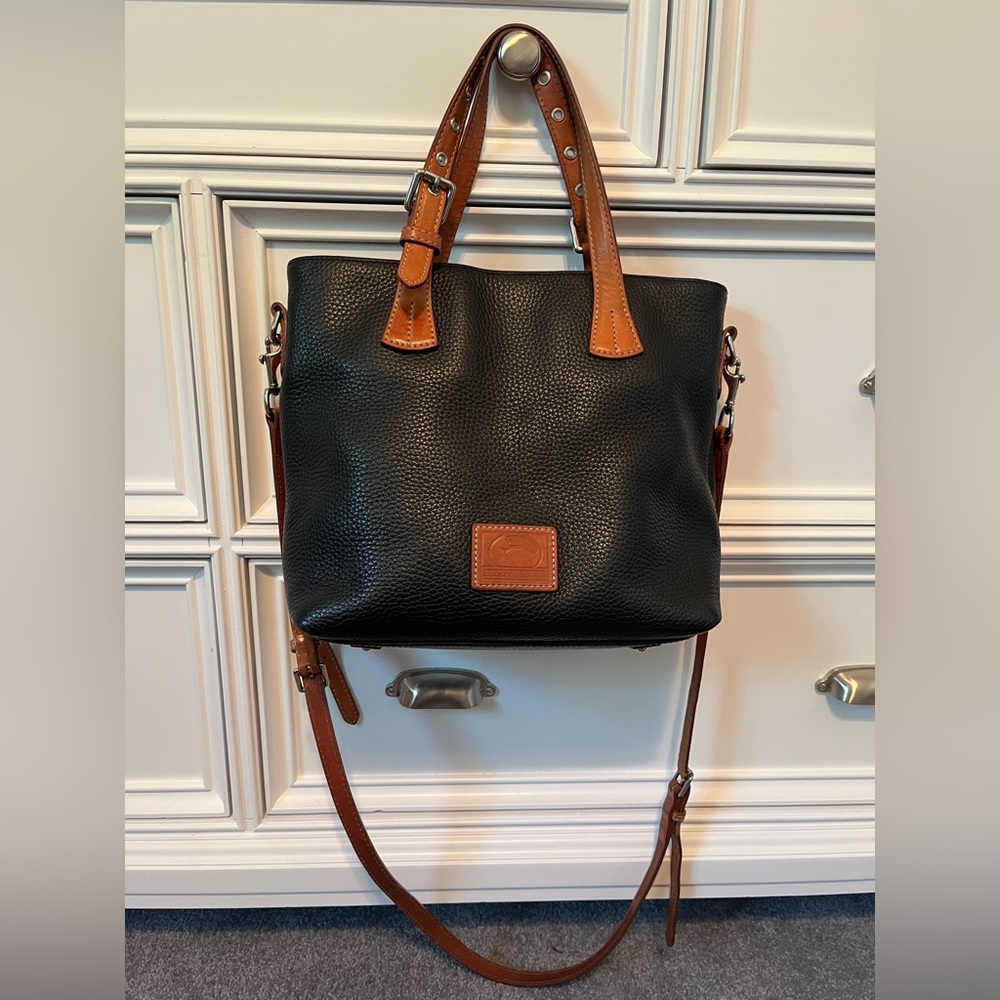 Dooney & Bourke Black Pebbled Leather Bag